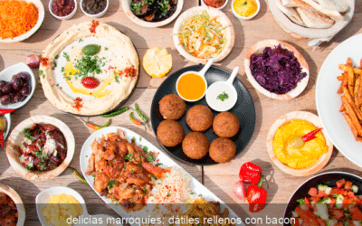 delicias marroquíes: dátiles rellenos con bacon