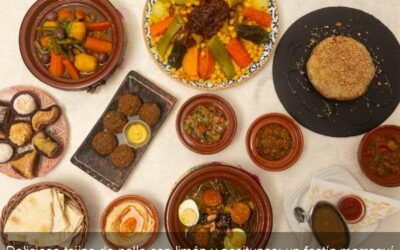 Delicioso tajine de pollo con limón y aceitunas: un festín marroquí