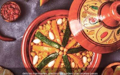 delicias marroquíes: mechoui de cordero con ciruelas pasas